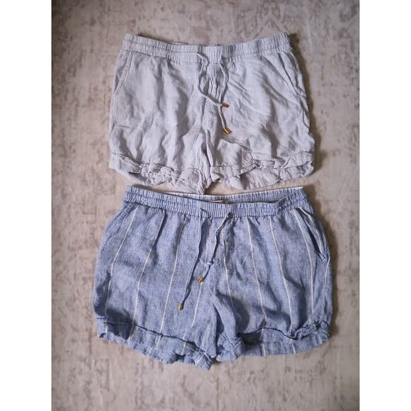 Ellen Tracy Linen Blend Shorts Size L Bundle - Picture 1 of 6